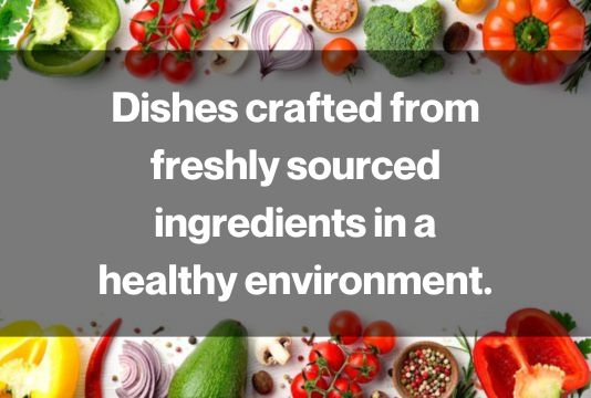 foods made with freshly sourced ingredents